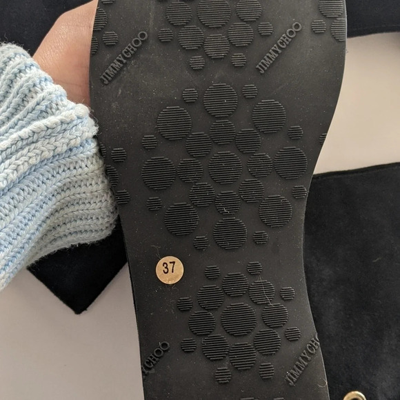 Jimmy Choo suede winter fur lined back tie slouchy mid shin Boot New - Picture 4 of 12